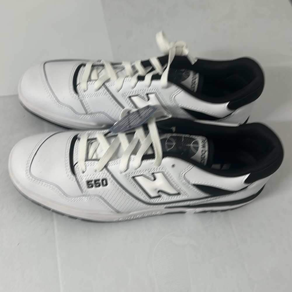 New Balance 550 White and Black Oreo Men Size 8.5-13 - Picture 2 of 5